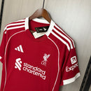 Camisa Liverpool I 2025/26 - Versão Torcedor Masculina